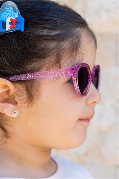 MV21815 Simli Pembe Uv400 Korumalı Çocuk Güneş Gözlüğü
