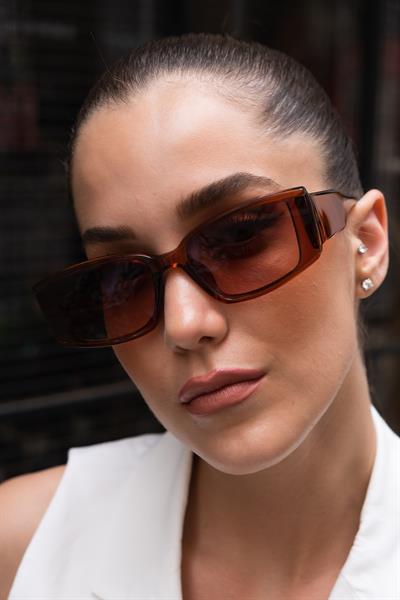 MV21880-1 Dikdörtgen Kadın Güneş Gözlüğü