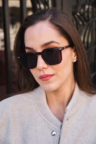 MV24163-2 Kahverengi Unisex Güneş Gözlüğü