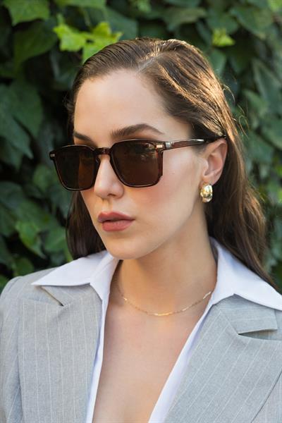 MV24163-3 Kahverengi Unisex Güneş Gözlüğü