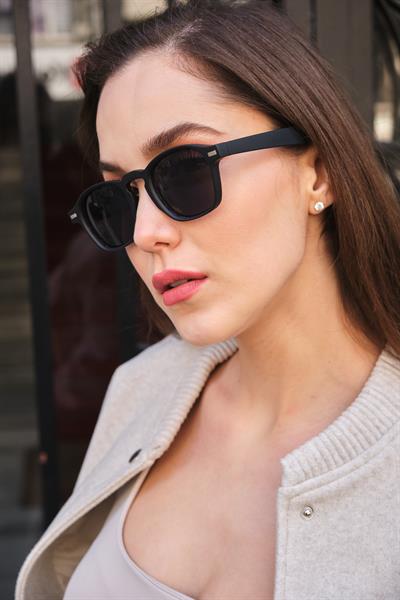 MV24164-1 Mat Siyah Unisex Güneş Gözlüğü