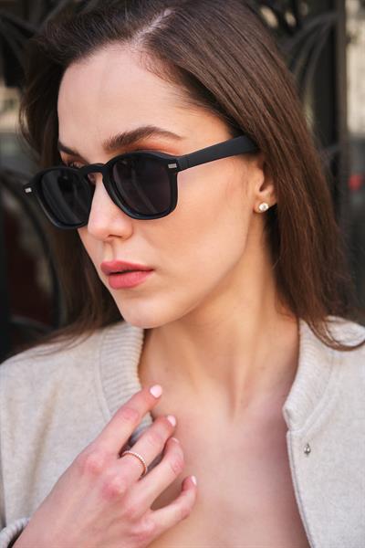 MV24164-1 Mat Siyah Unisex Güneş Gözlüğü