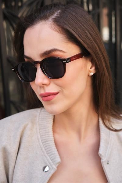 MV24164-2 Kahverengi Unisex Güneş Gözlüğü