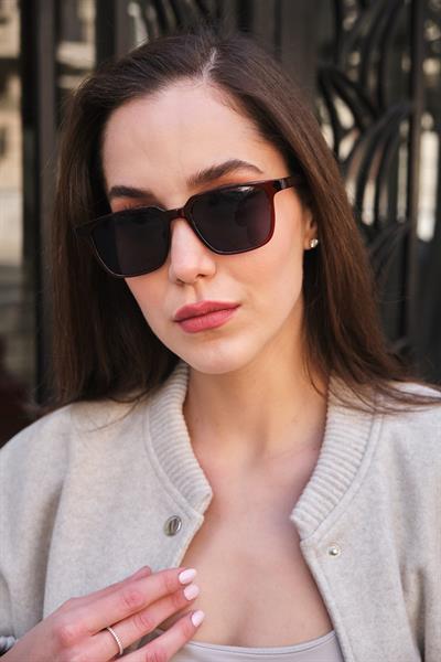 MV24166-1 Kahverengi Unisex Güneş Gözlüğü