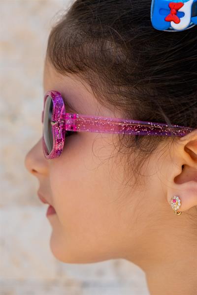 MV25013 Simli Pembe Uv400 Korumalı Çocuk Güneş Gözlüğü