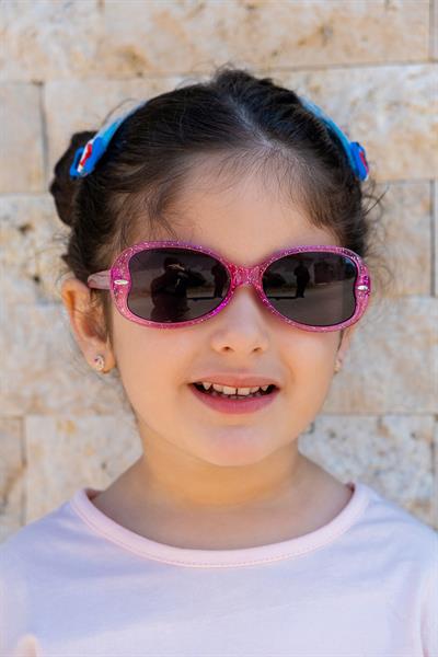 MV25013 Simli Pembe Uv400 Korumalı Çocuk Güneş Gözlüğü