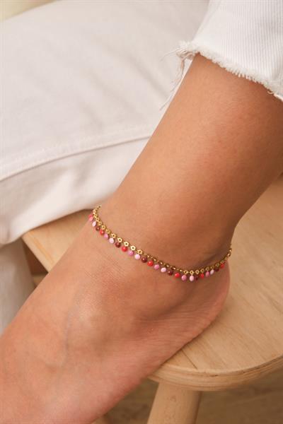 Pembe Kırmızı Kahverengi Pul Halhal