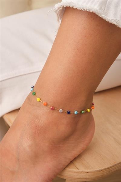 Renkli Taşlı Halhal