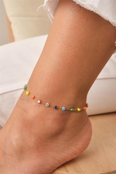 Renkli Taşlı Halhal