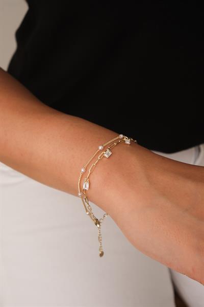 Taşlı Çiftli Bileklik