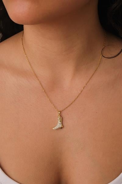 Taşlı Çizme Kolye