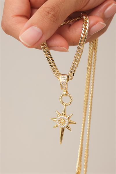 Taşlı Kutup Yıldızı Kolye