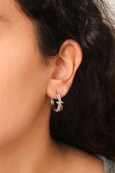 Taşlı Sarmaşık Küpe