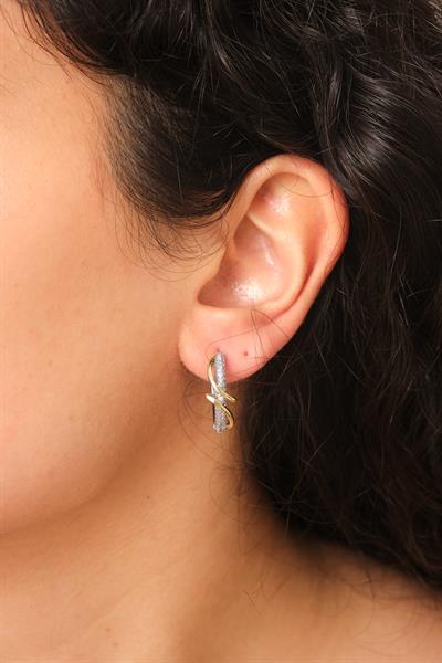 Taşlı Sarmaşık Küpe