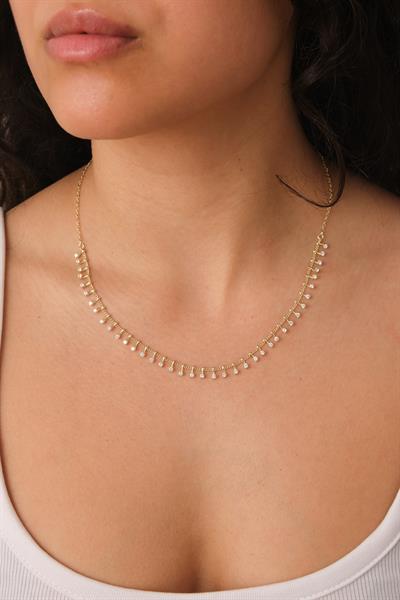 Taşlı Zincir Kolye