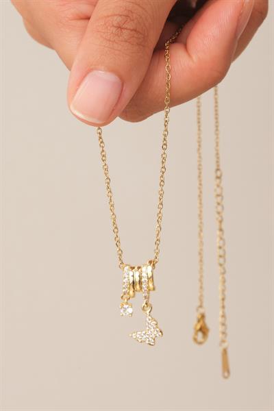 Tektaş Kelebek Kolye