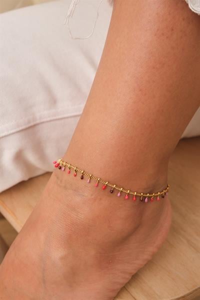 Ucu Renkli Zincir Halhal