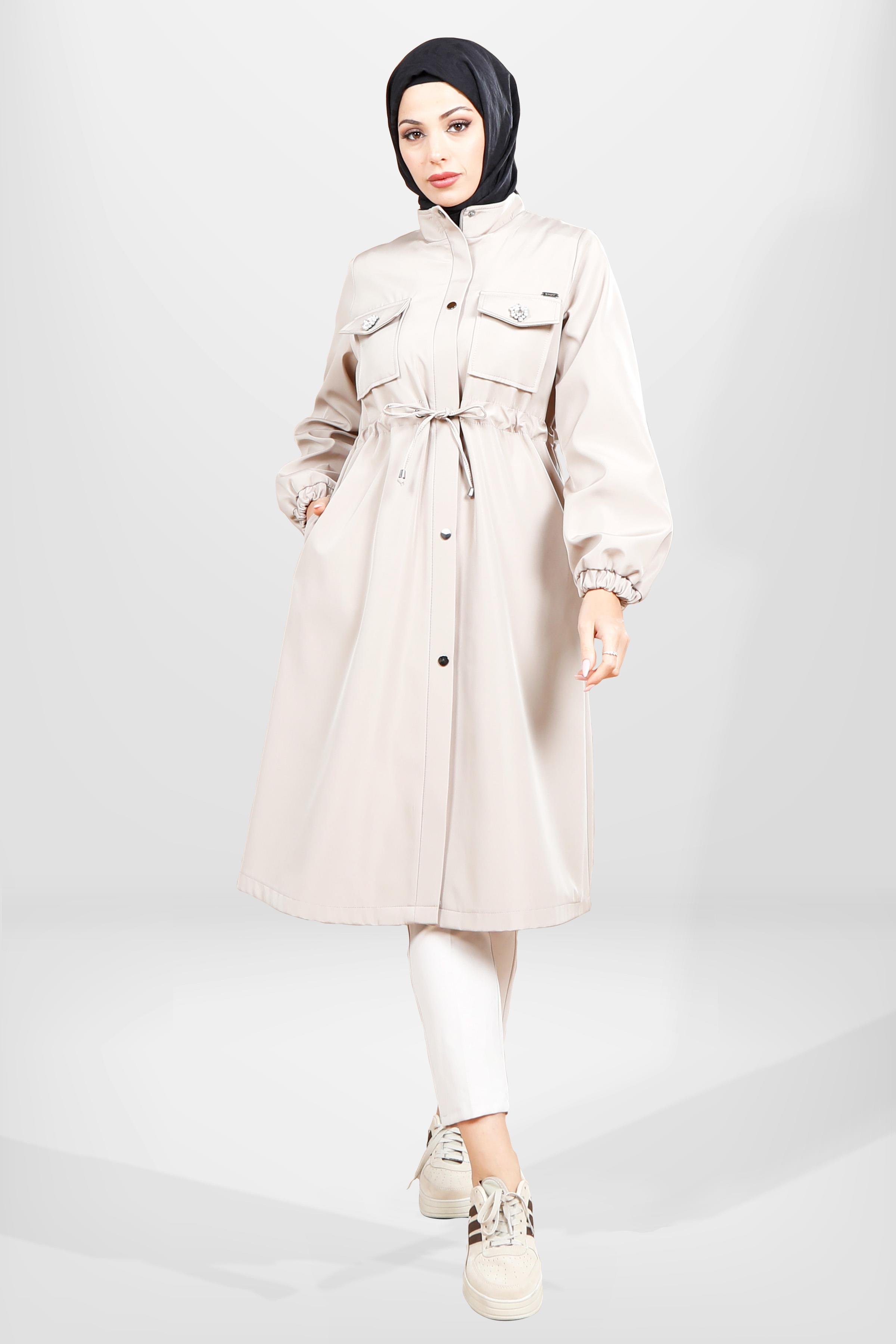 Beyza-3830 YAĞMURLUK BONDİT BEJ