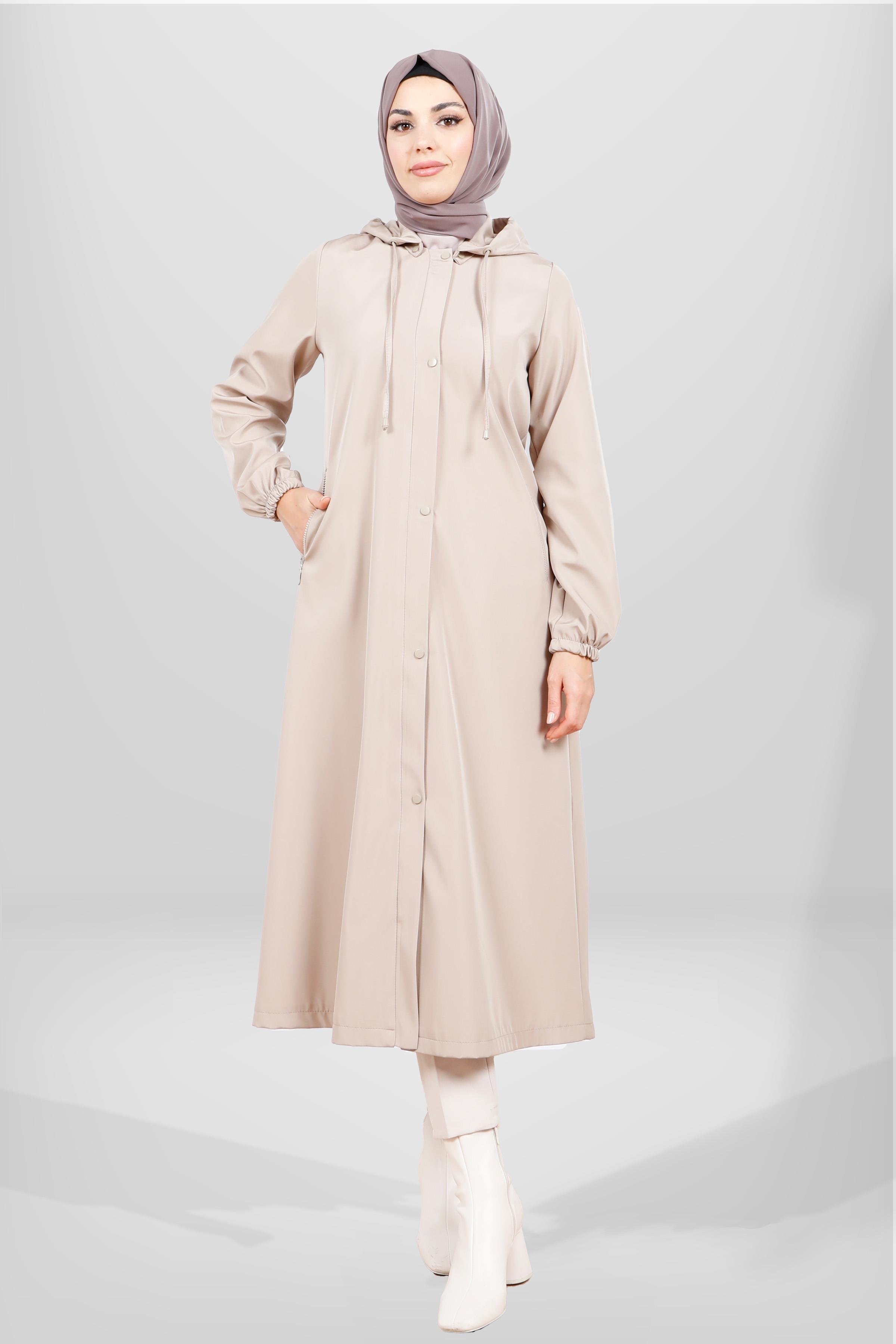 3841 KAPŞONLU YAĞMURLUK BEJ