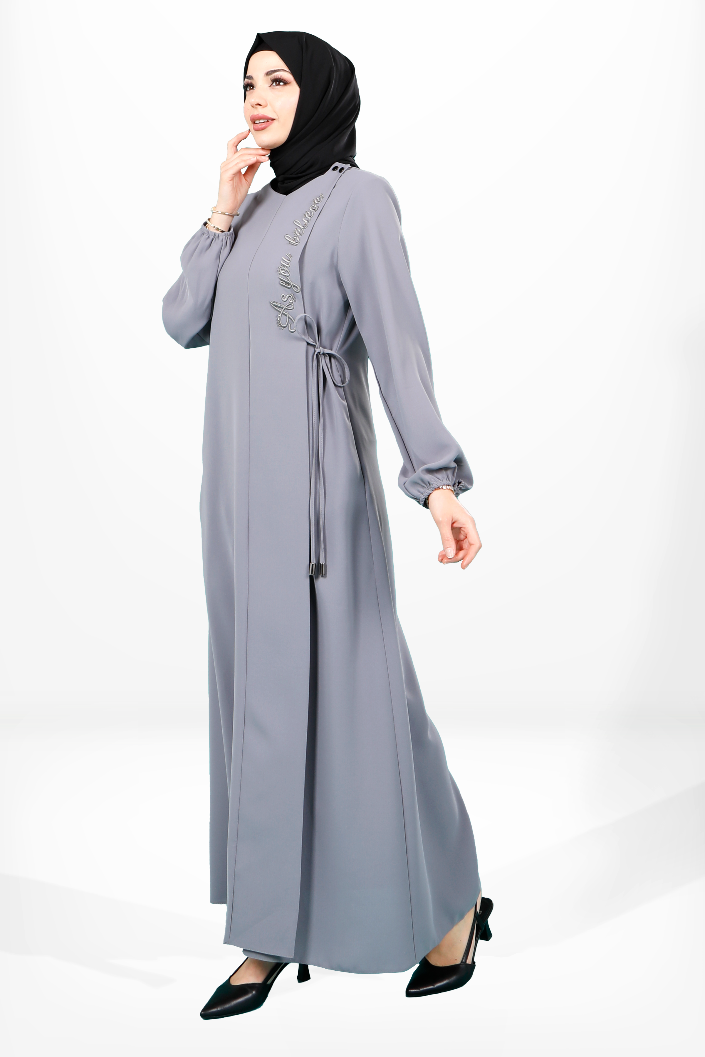 Beyza-3906 FERACE GRİ