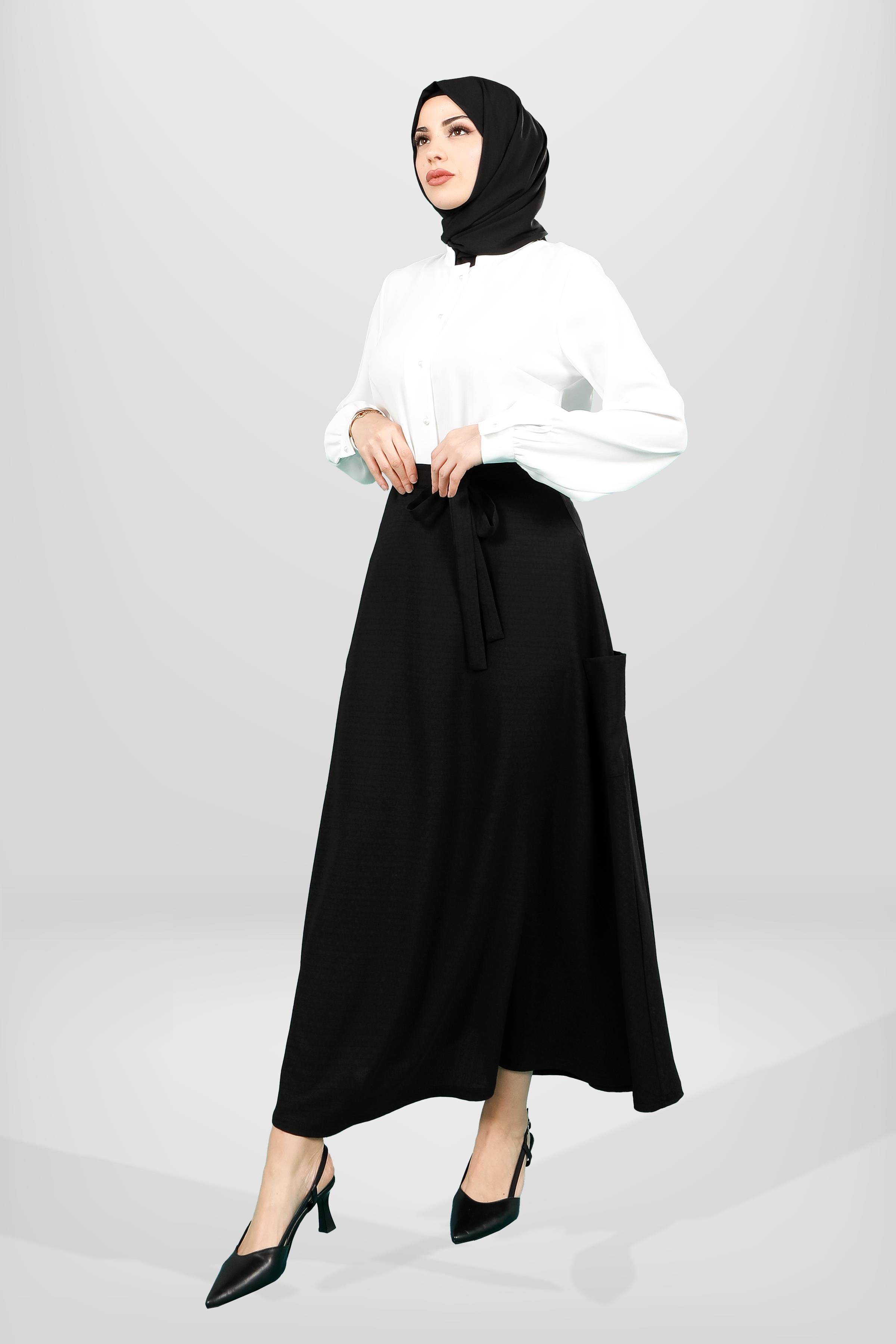 Markasız-4119 ETEK KLOŞ SİYAH