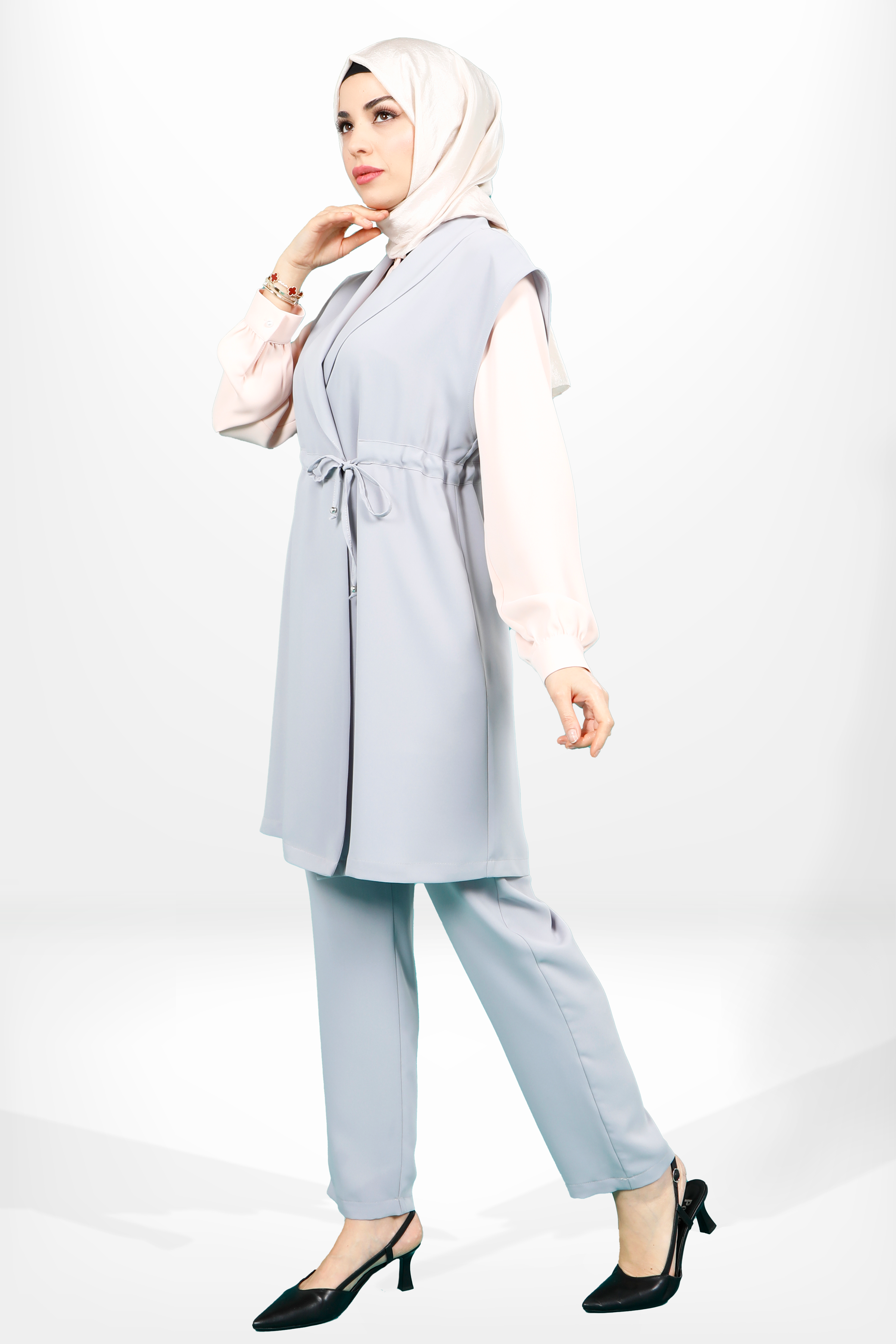 Beyza-4158 ÜÇLÜ TAKIM GRİ