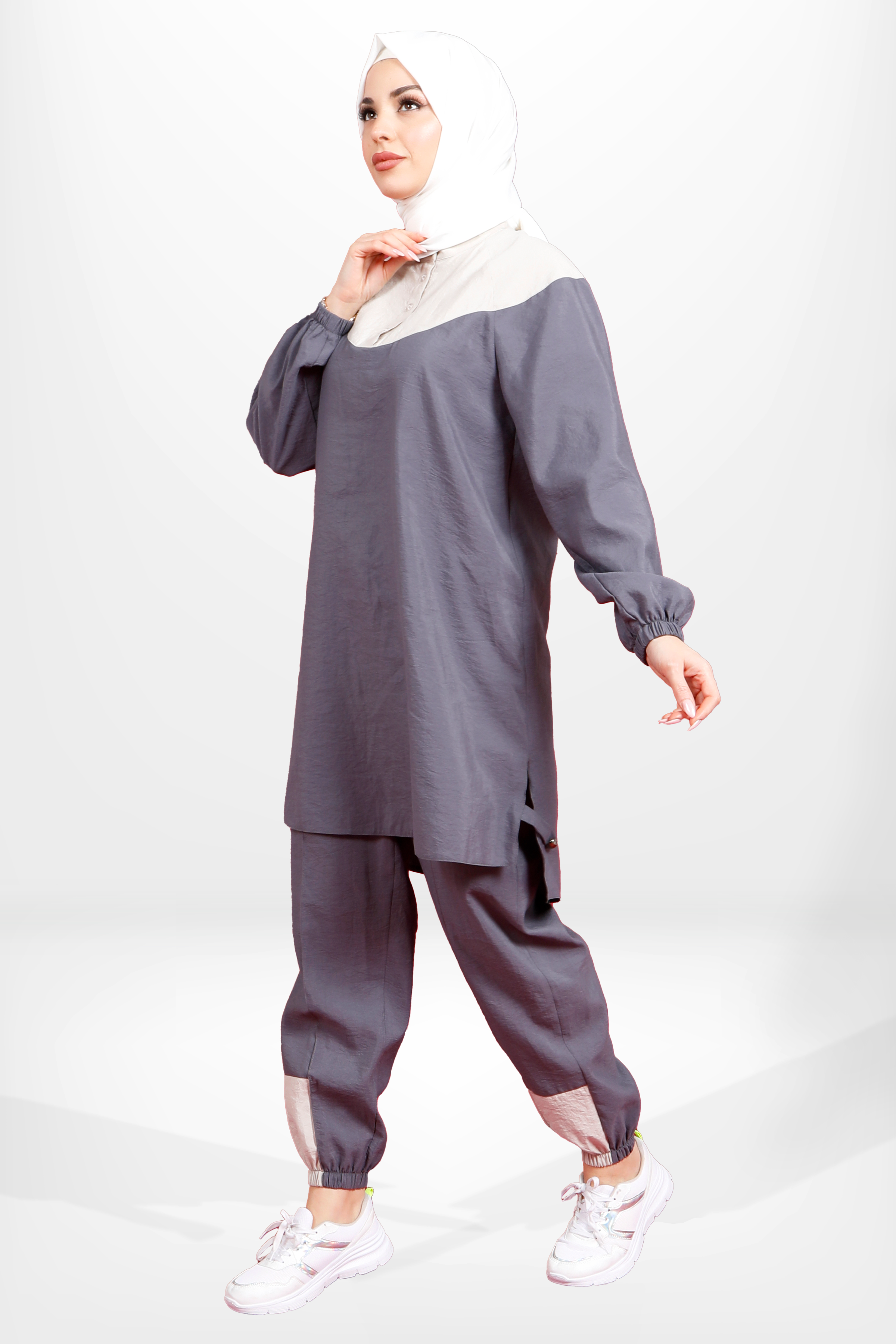 Beyza-4163 EŞOFMAN TAKIM GRİ