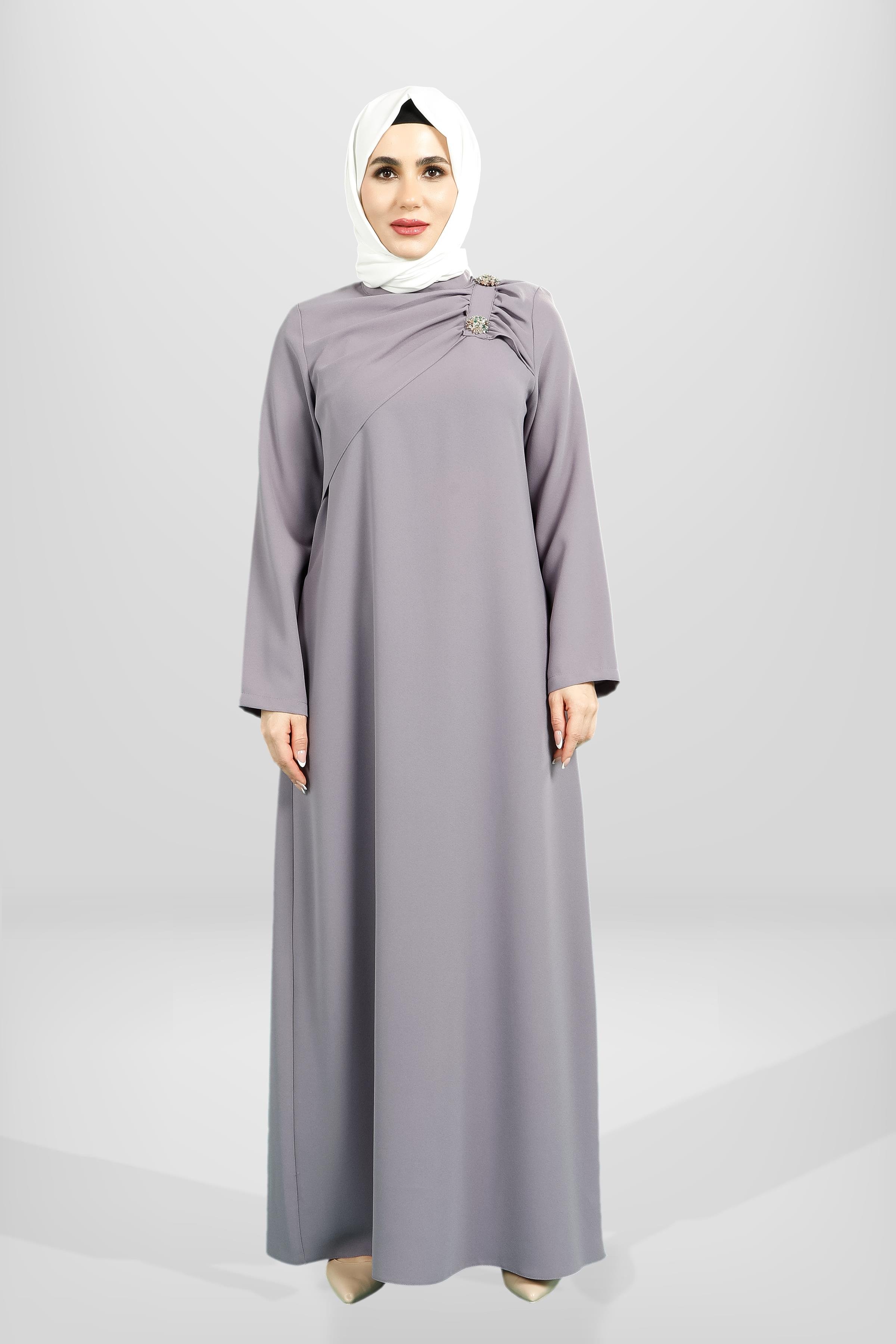 Beyza-5533 ELBİSE LİLA