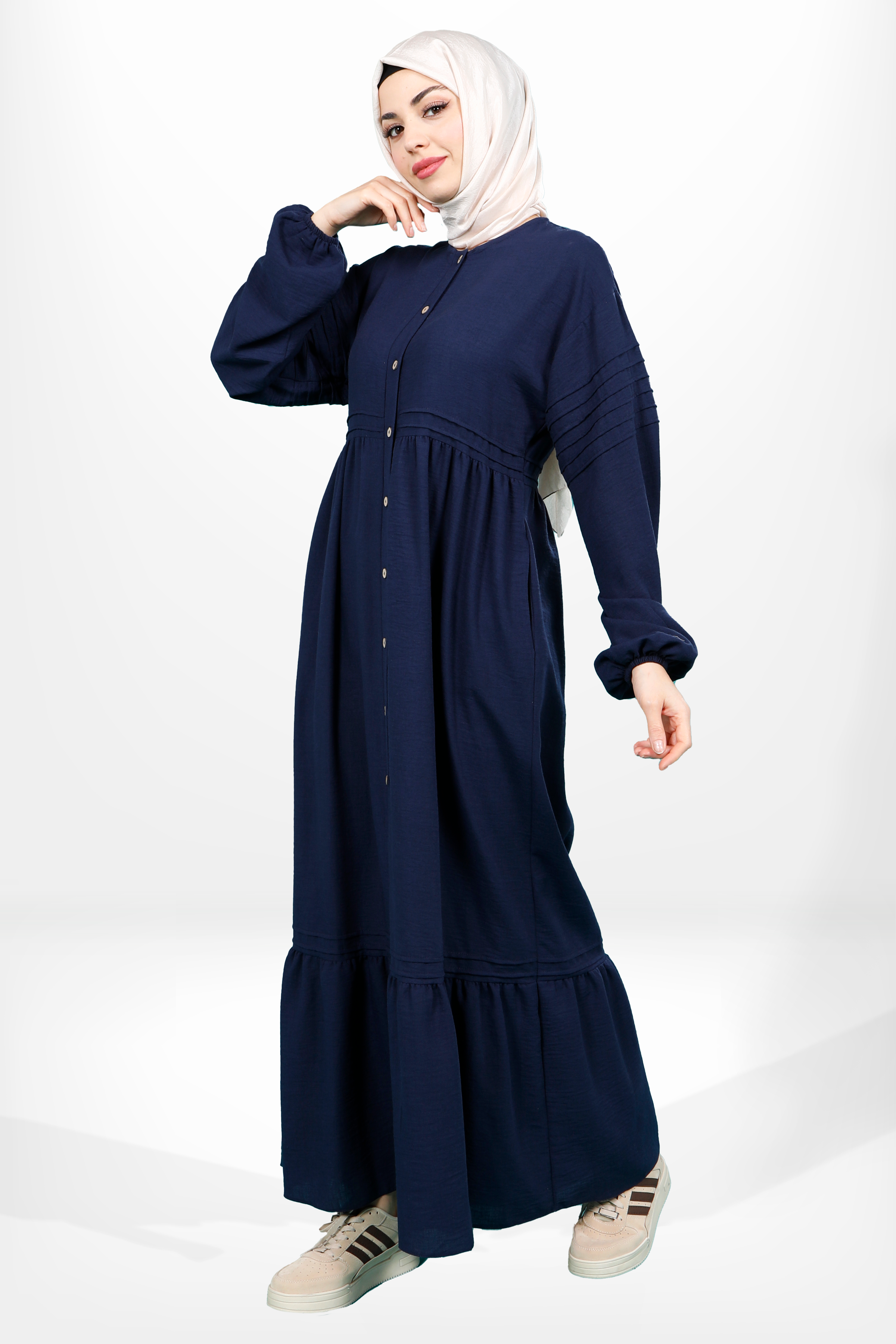 Beyza-5609 ELBİSE DOLCE LACİVERT