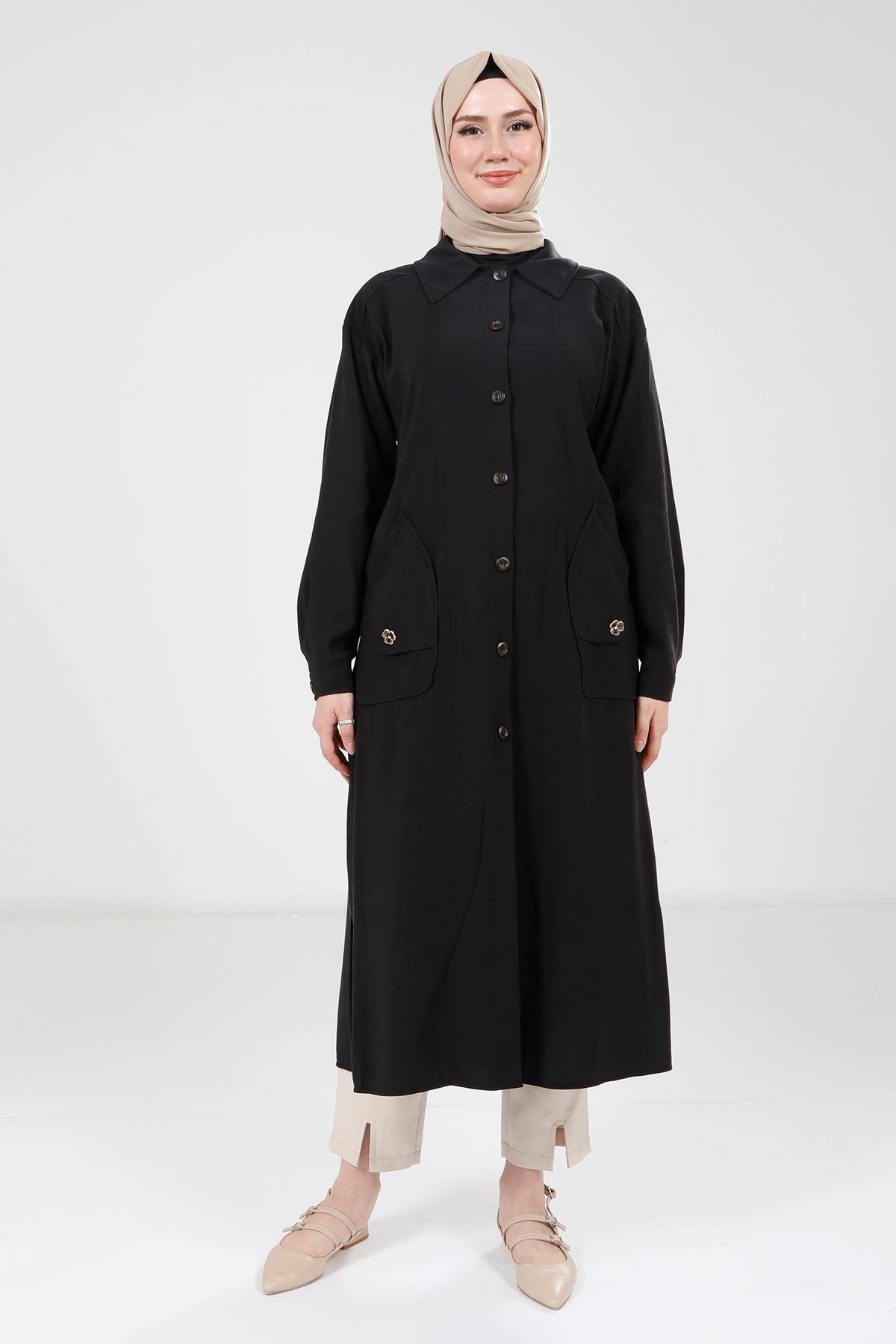 Beyza-9353 GİYÇIK CEP AKSESUARLI SİYAH