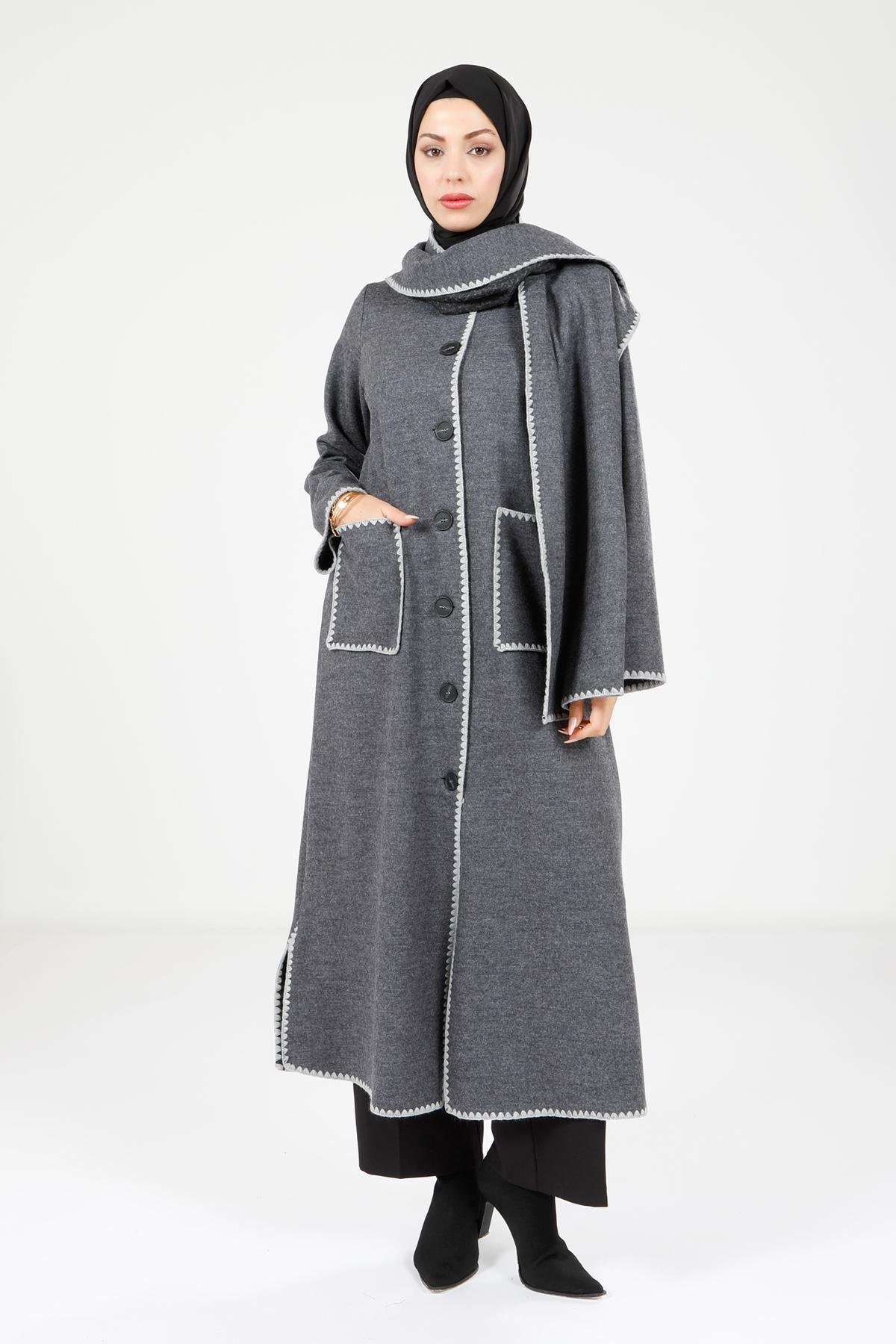 Beyza-9109 MANTO ATKILI ANTRASİT