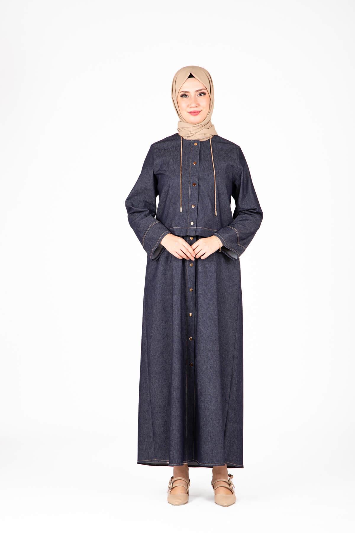 Beyza-Beyza Denim Yelekli Elbise 9420