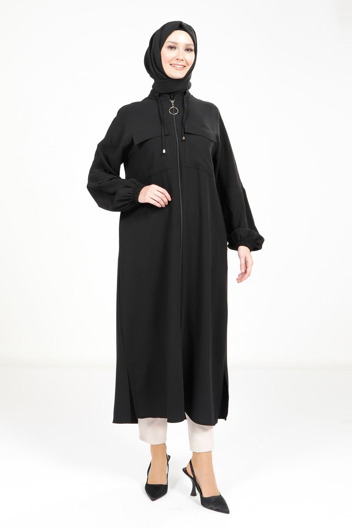 Beyza-4122 GİYÇIK SAFARİ SİYAH