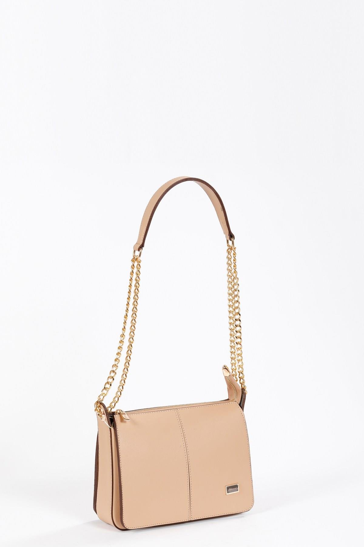 Beyza-BEYZA ÇANTA 17296 NUDE