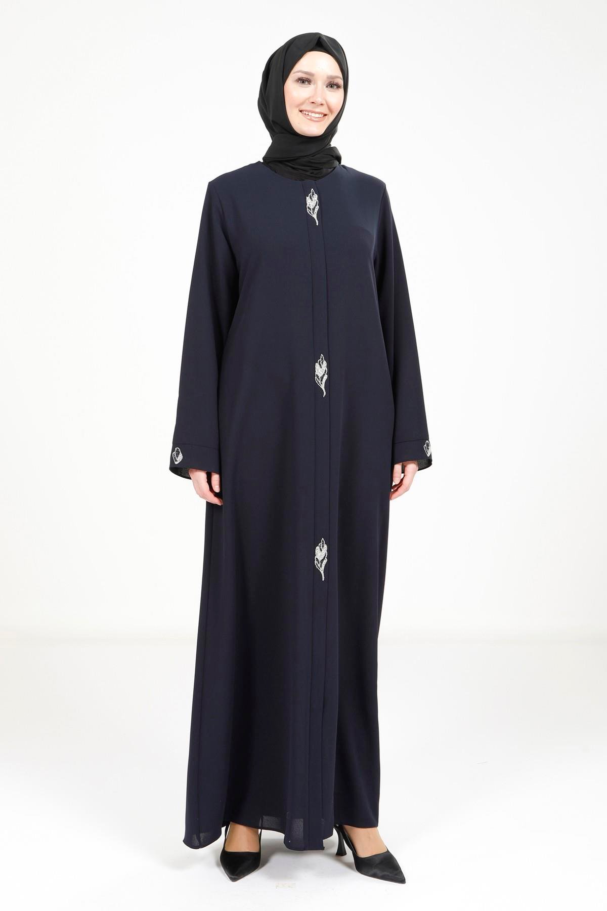 Beyza-YAPRAK FERACE LACİVERT PETEK