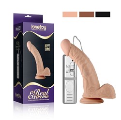 Lovetoy Real Extreme Titreşimli Realistik Vibratör Penis 22.5 cm