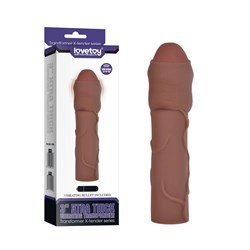 Lovetoy X-Tender Realistik Titreşimli 7 Cm Uzatmalı Melez Penis Kılıfı