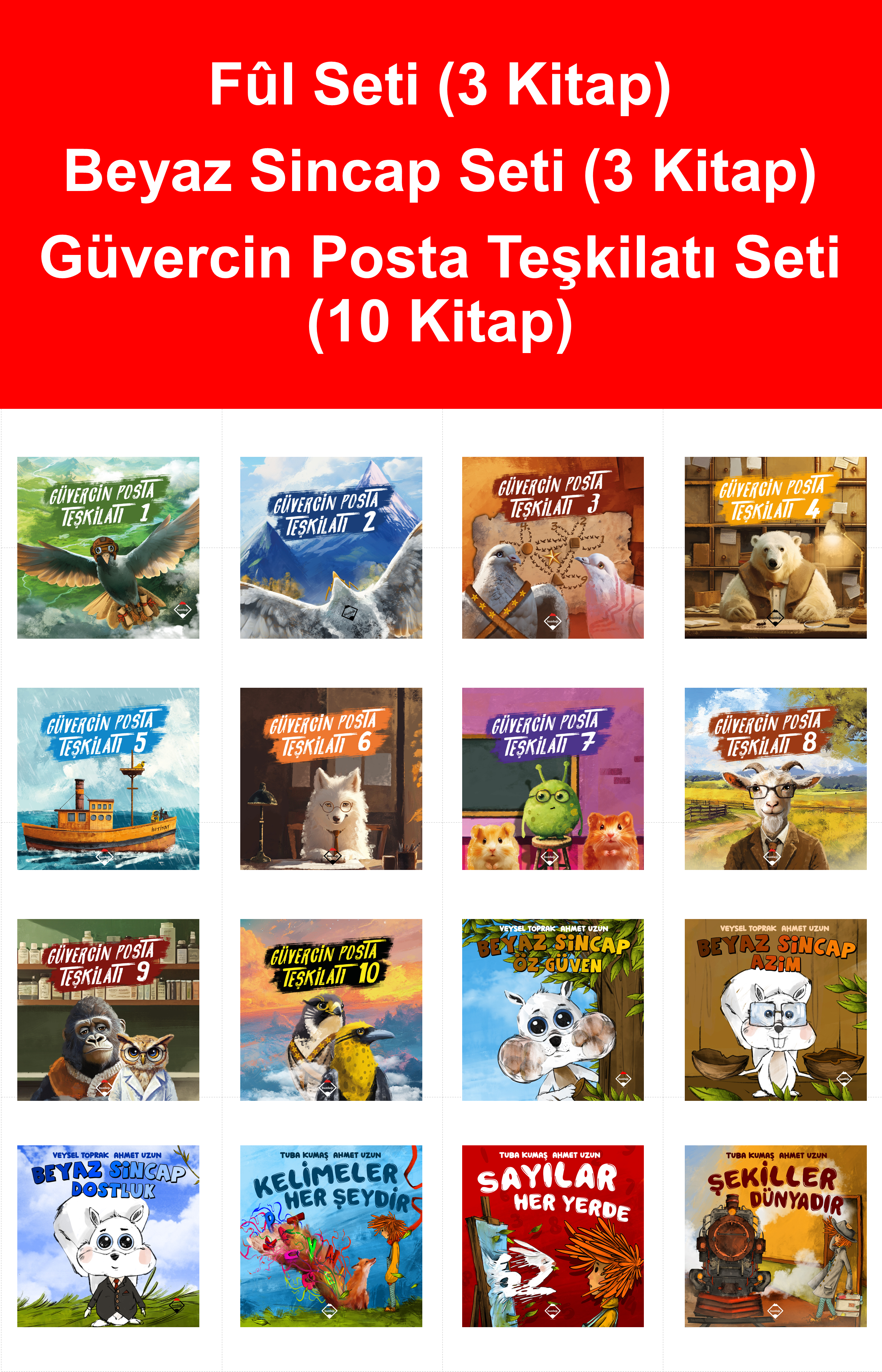 Çocuk Kitapları Seti (16 Kitap)