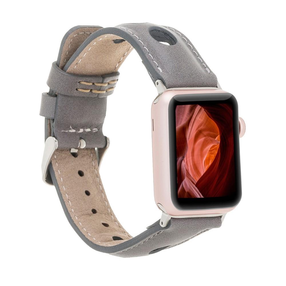 Akıllı Saatler Apple Watch Uyumlu Deri Kordon Çember 42-44-45mm RST9 Satın Al