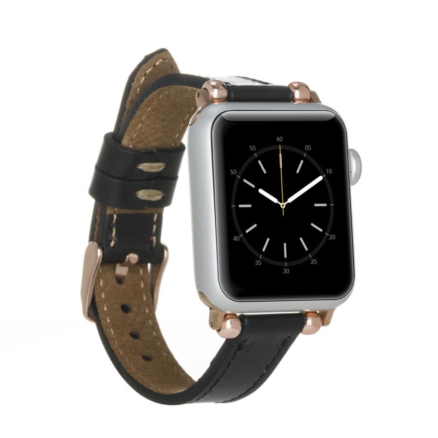 Akıllı Saatler Apple Watch Uyumlu Deri Kordon 38-40-41mm Ferro RST1 Satın Al