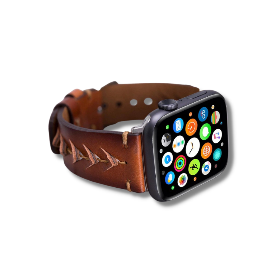 Akıllı Saatler Apple Watch Uyumlu Deri Kordon 42-44-45mm RST2EF Boras Satın Al