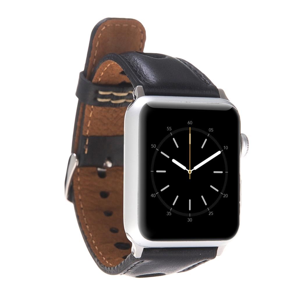 Akıllı Saatler Apple Watch Uyumlu Deri Kordon 42-44-45mm ARK RST1 Satın Al