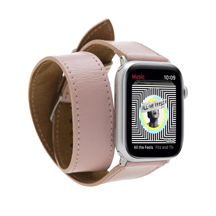 Akıllı Saatler Apple Watch Uyumlu Deri Kordon 42-44-45mm DT NU2 Satın Al