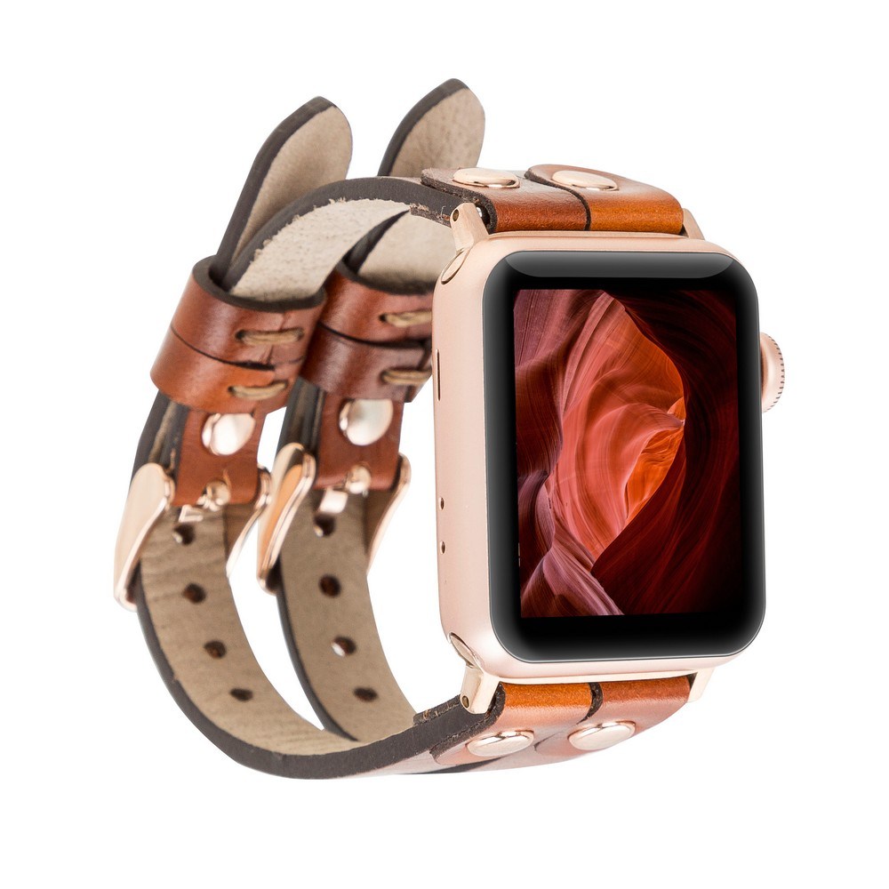Akıllı Saatler Apple Watch Uyumlu Deri Kordon Ely Double Tour RST2EF Satın Al