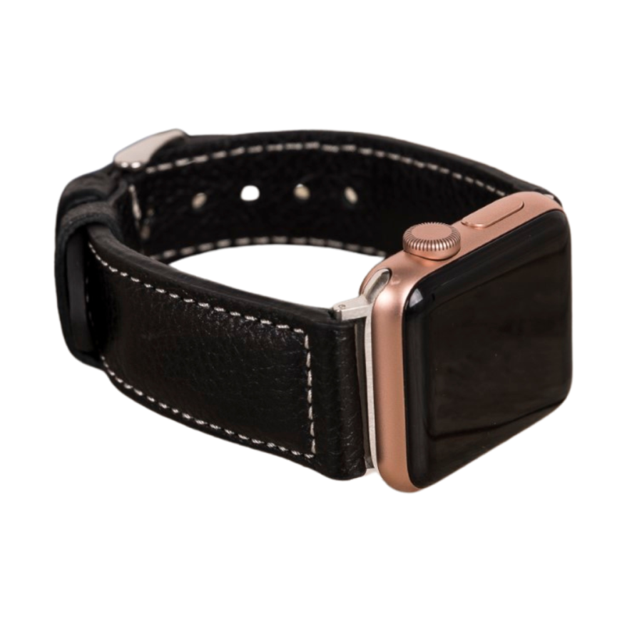 Akıllı Saatler Apple Watch Uyumlu Deri Kordon 42-44-45mm NM4-AS1 Siyah Satın Al