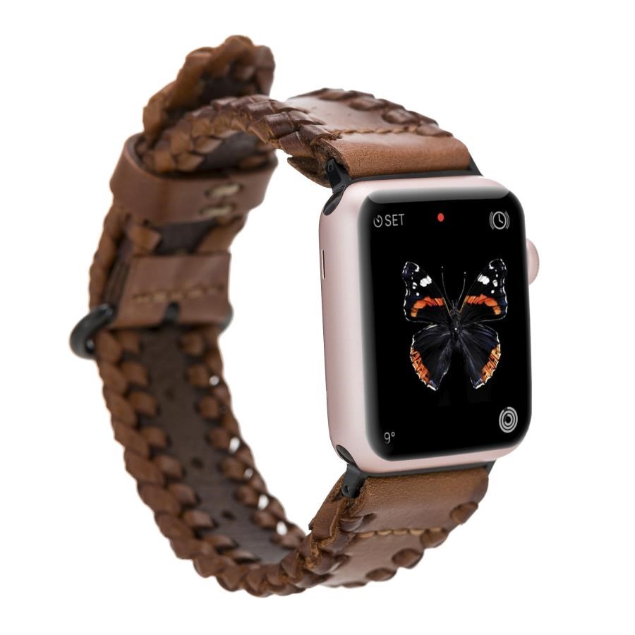 Akıllı Saatler Apple Watch Uyumlu Deri Kordon 42-44-45mm SM58 RST2EF Satın Al