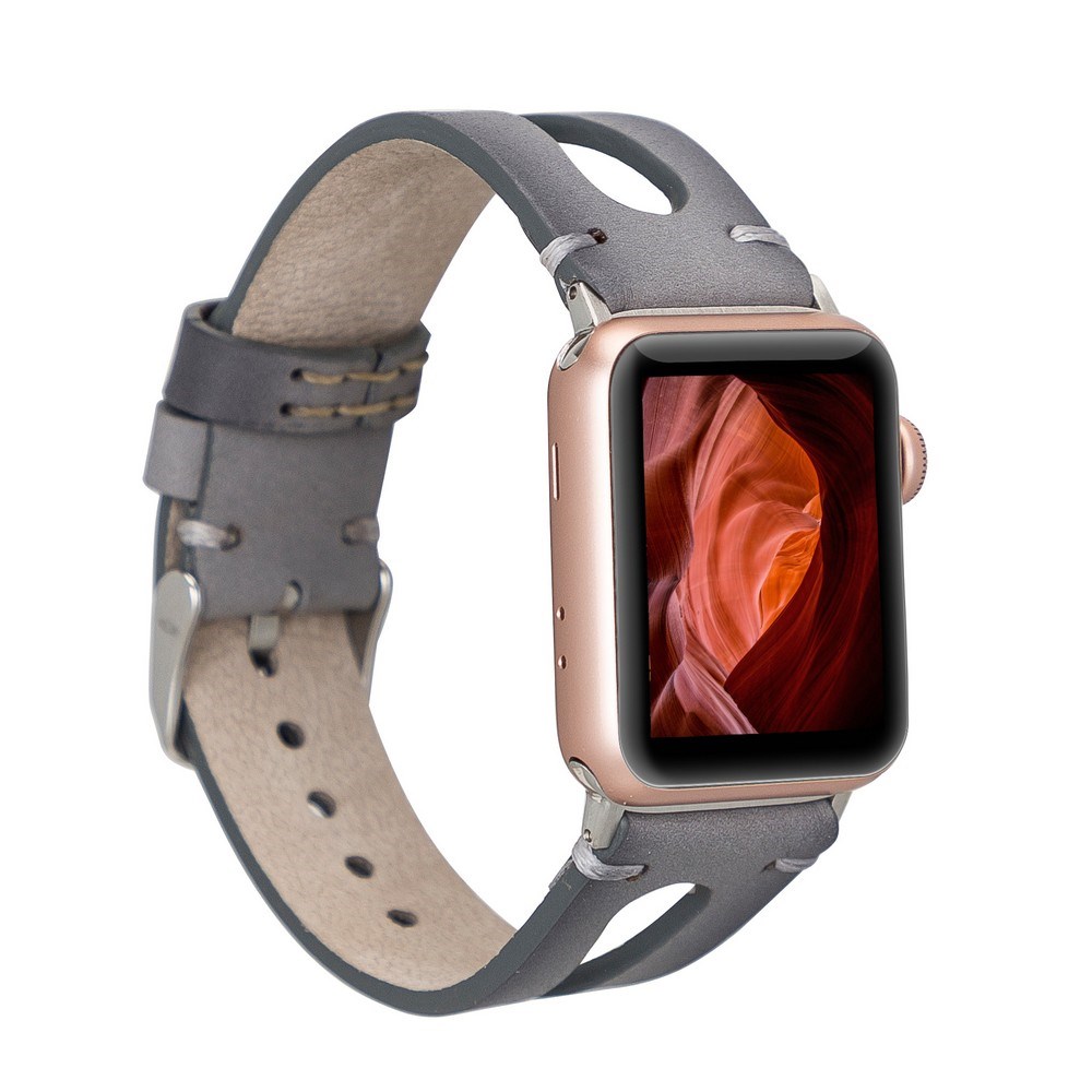 Akıllı Saatler Apple Watch Uyumlu Deri Kordon BA2 42-44-45mm RST9EF Satın Al
