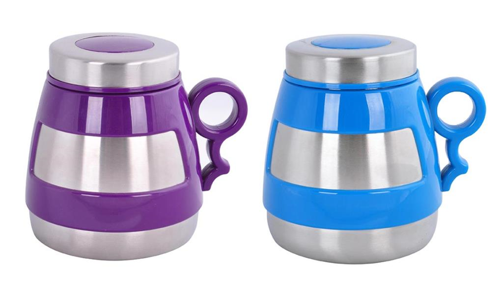 Andoutdoor AND431 İçi Dışı Çelik Plastik Desenli Kupa Mug