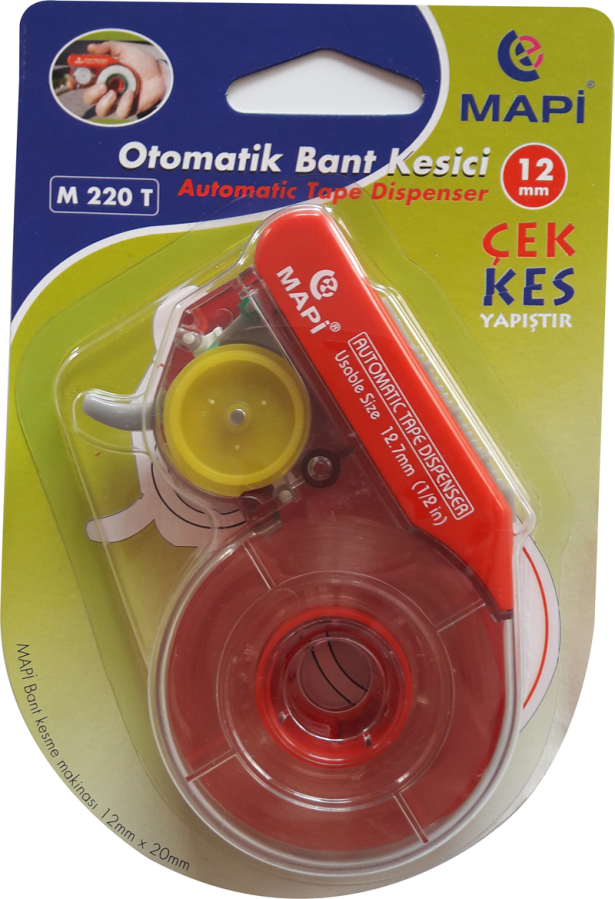 Bantlar ve Kesicileri MAPİ 12 MM OTOMATİK BANT KESME MAKİNESİ KIRMIZI Satın Al