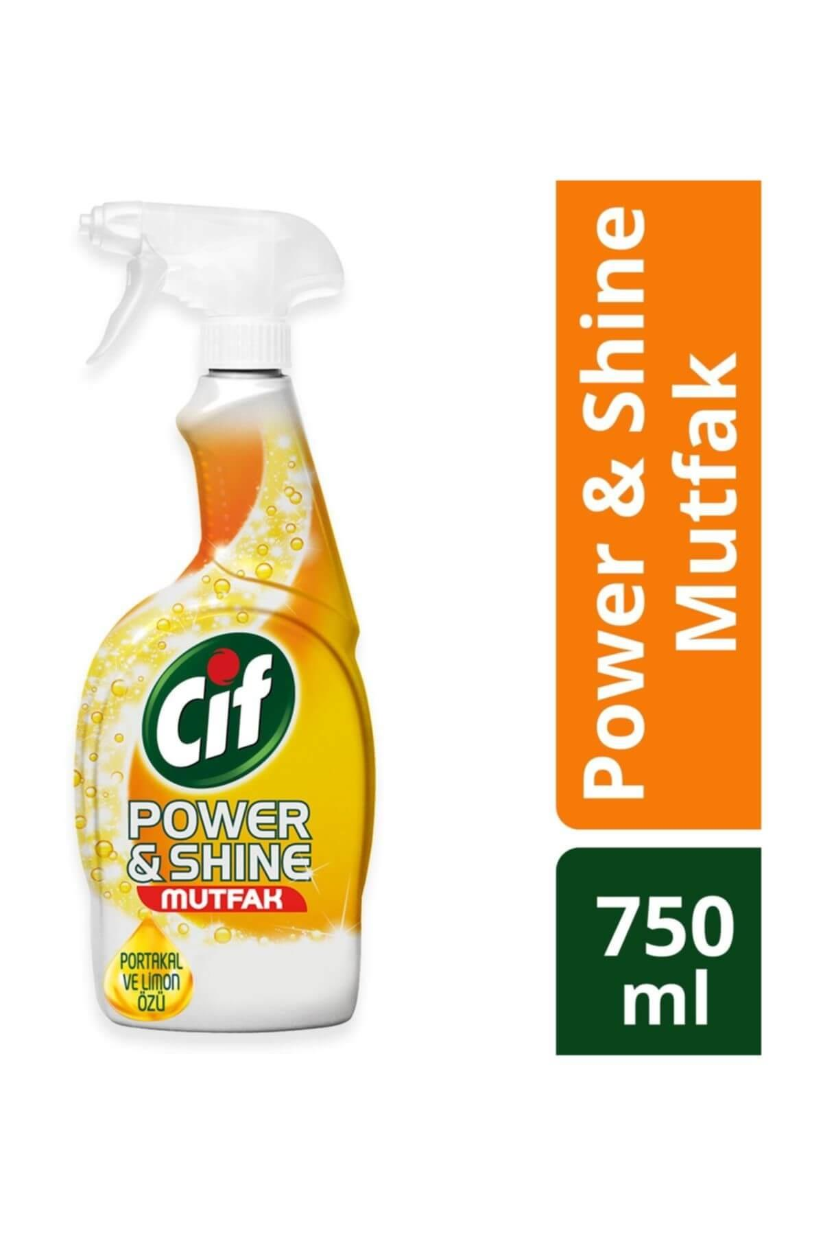 Banyo Mutfak Temizlik Ürünleri Cif Power Shine Mutfak Temizleme Spreyi 750 ml Satın Al